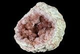 Sparkly, Pink Amethyst Geode Half - Argentina #170193-2